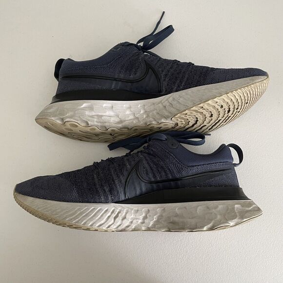 Nike React Infinity Run Flyknit 2 Blue Running Shoes Men’s 9.5 (CT2357-401) - Picture 8 of 12